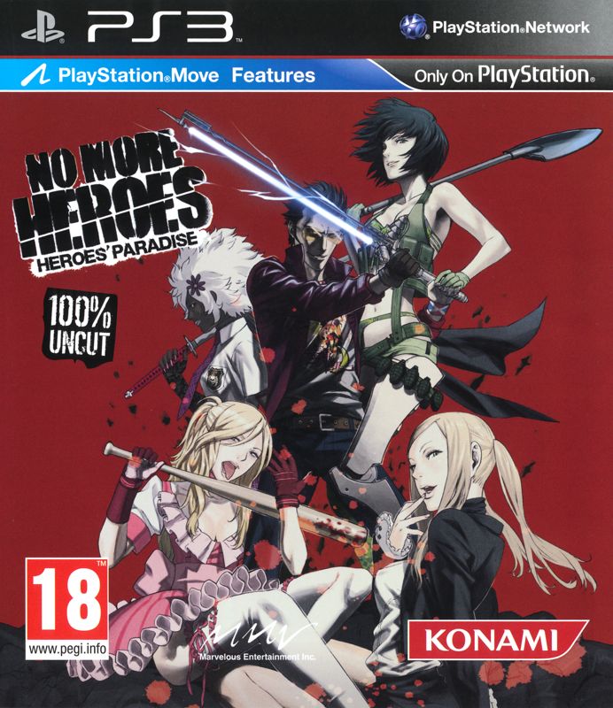 No More Heroes: Heroes' Paradise box art for Playstation 3